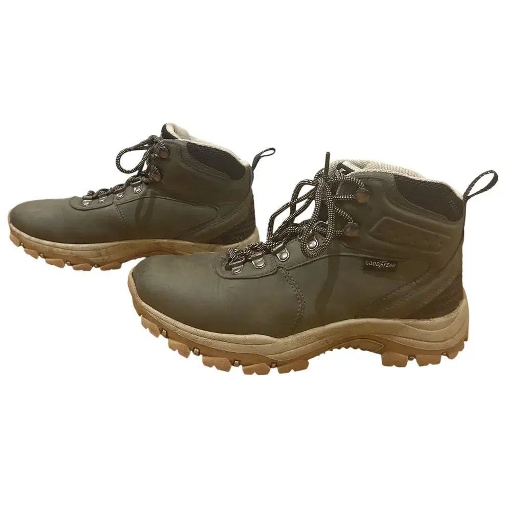 Good Year Ontario Olive Round Toe Lace Up Ankle Hiking Mens Boots 7M